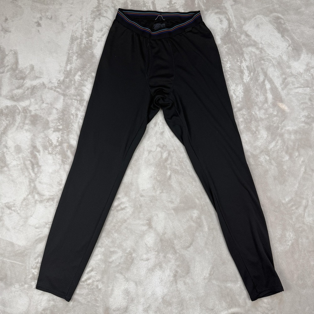 Patagonia Long Johns Mens Small Black Capilene Midweight Thermal Base Layer